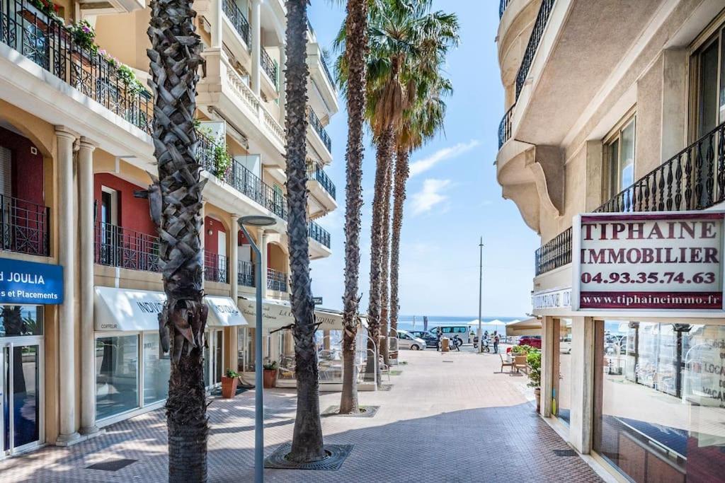 Superbe Studio Avec Terrasse En Front De Mer Menton Exterior foto